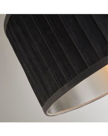 Pleated Velvet Grey Shade