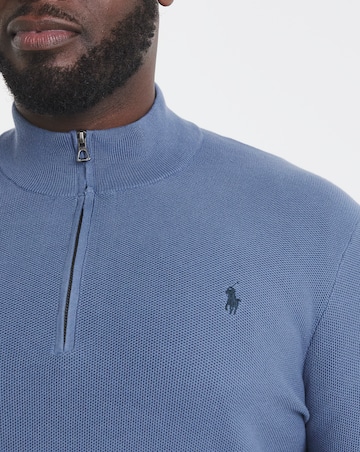 Polo Ralph Lauren Cotton 1/4 Zip Jumper - Blue