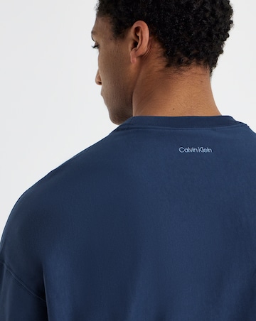Calvin Klein Jeans Premium Terry Varsity Sweatshirt - Dark Denim