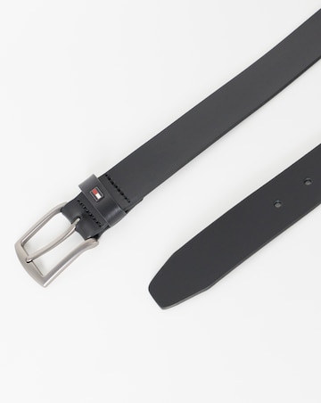 Tommy Hilfiger Denton Leather Belt - Black