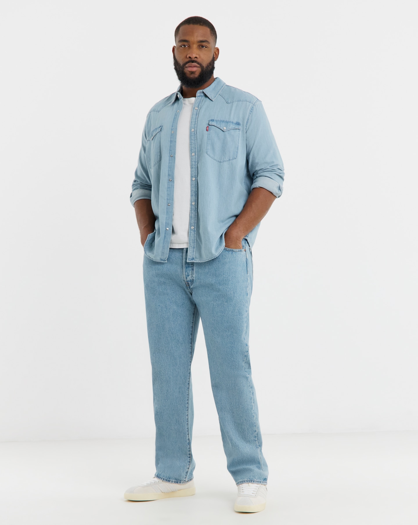 Levi's Classic Western Denim Shirt - Stonewash | Jacamo