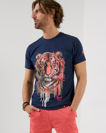 Joe Browns Dippy Tiger T-Shirt - Navy