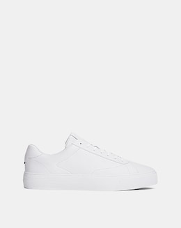 Tommy Hilfiger Premium Cupsole Leather Trainer - White