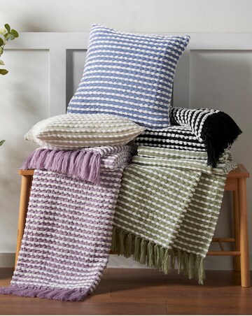 Catherine Lansfield Stab Stitch Throw