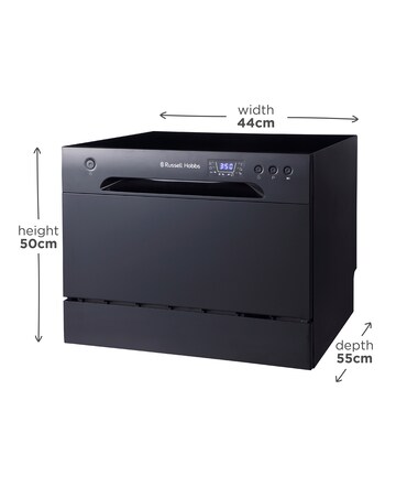 Russell Hobbs RHTTDW6B Table Top Dishwasher - Black