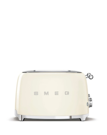 Smeg Kettle and 4 Slice Toaster Cream