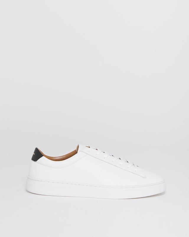 BOSS Kieran Leather Trainers - White