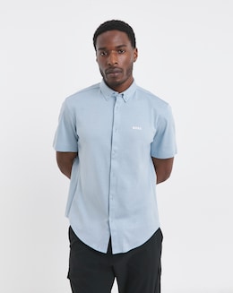 BOSS Short Sleeve Motion Stretch Shirt - Light Blue