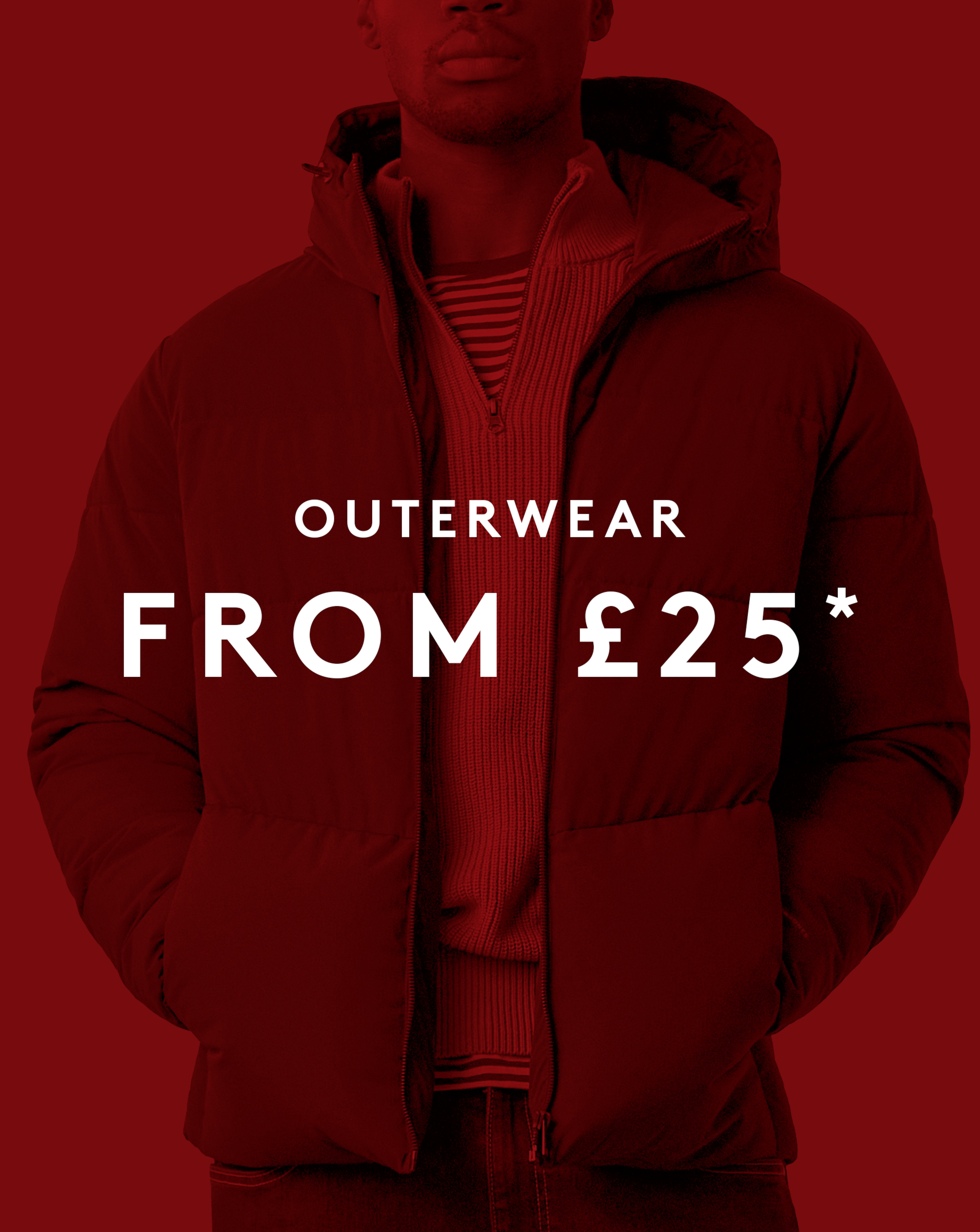 Outerwear From £25* Model wears Jack & Jones Global Puffer Coat - Green