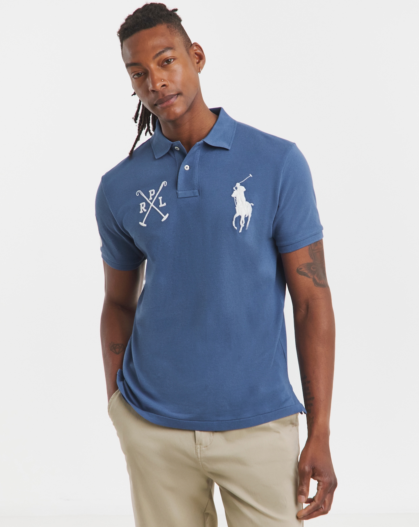 Polo Ralph Lauren Short Sleeve Big Pony Polo - Royal Blue | Jacamo