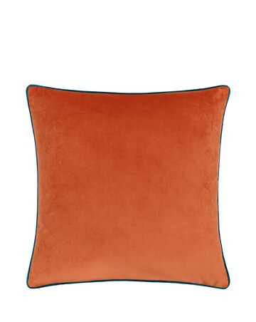 Furn Meridian Large Velvet Cushion Cover - Tiger/Teal