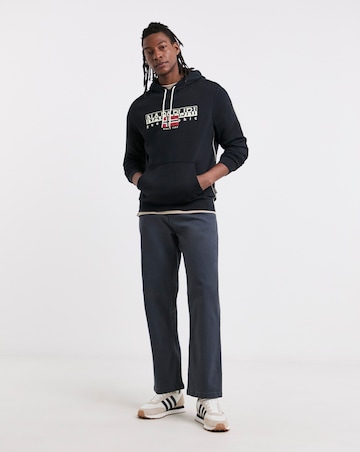 Napapijri Aylmer Logo Hoodie - Black