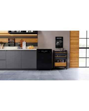 Hotpoint HFC3C26WCBUK Full Size Dishwasher - 14 Place Settings - Black