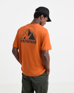 Napapijri Guide Back Graphic T-Shirt - Orange