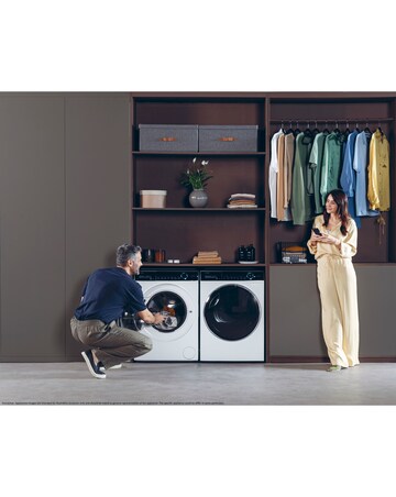 Haier i-Pro Series 7 HD90-A3Q979U1 9kg Heat Pump Tumble Dryer White + Install