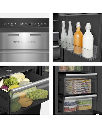 Hisense KitchenFit RB5K330GSFC Smart 60/40 Fridge Freezer - Black