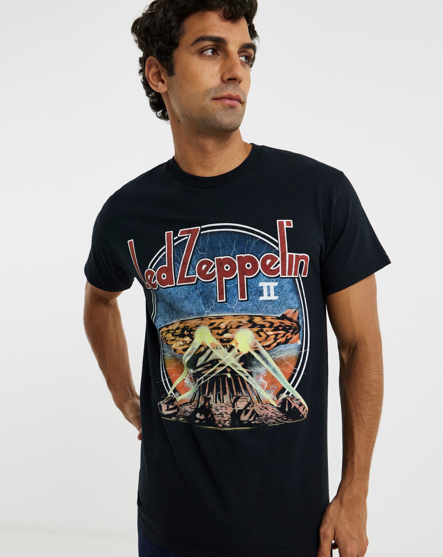 Led Zepplin Graphic Band T-Shirt - Black | Jacamo