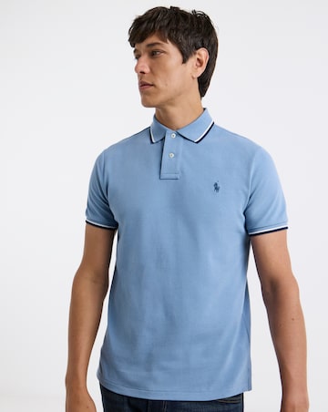 Polo Ralph Lauren Short Sleeve Tipped Polo -Blue