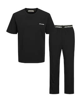 Jack &amp; Jones Everest T-Shirt &amp; Trouser PJ Set - Black