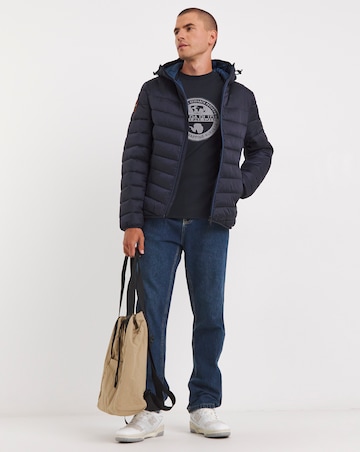 Napapijri Aerons Hooded Coat - Navy