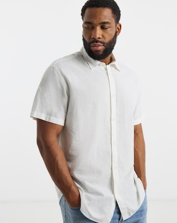 Jack & Jones Breeze Linen Blend Shirt - White