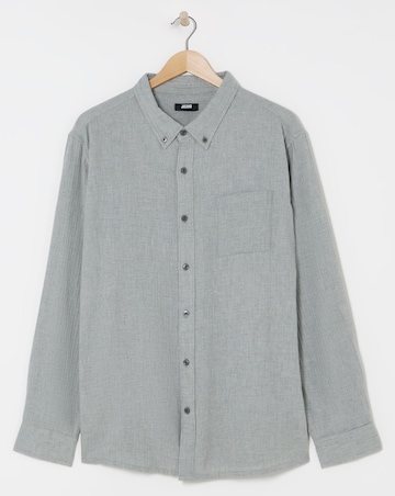 Long Sleeve Textured Shirt