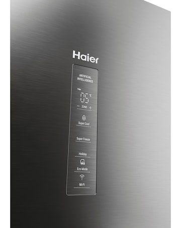 Haier Series 3 HDPW3618DNPK Wifi Connected 185cm 60/40 Fridge Freezer - Silver