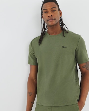 BOSS Waffle Short Sleeve Lounge T-Shirt - Green