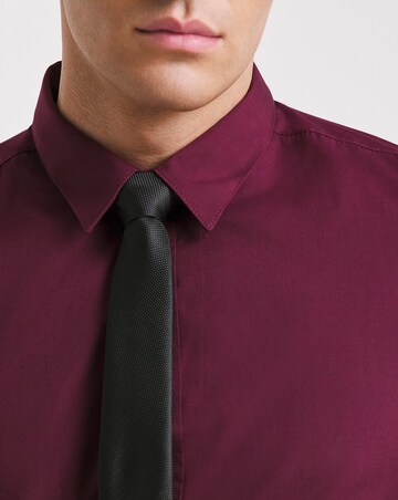 Wine Long Sleeve Formal Shirt Long