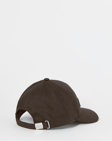 BOSS Large Logo Cotton Cap - Dark Brown
