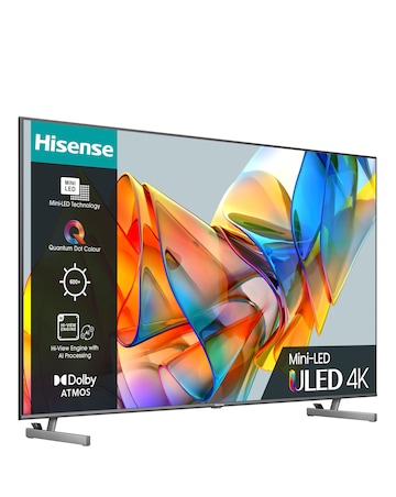 Hisense 55in 55U6KQTUK Smart 4K UHD HDR Mini-LED TV with Dolby Vision IQ