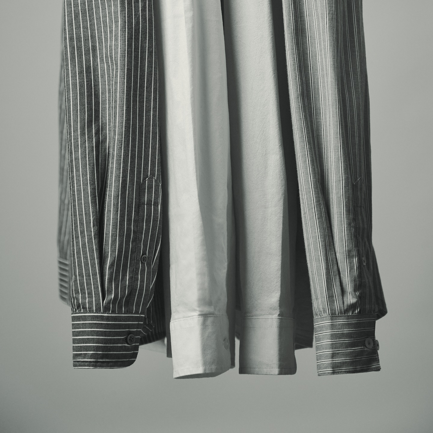 Various shirts are pictured