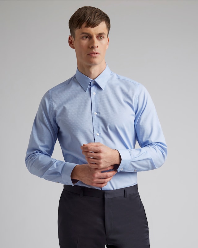 Ted Baker Soft Spot Slim Fit Shirt - Blue