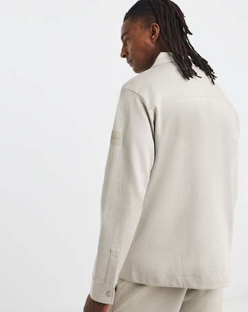 BOSS Zip Through Co Ord Sweat - Beige