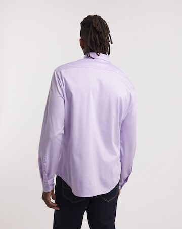 BOSS Long Sleeve Light Purple Shirt