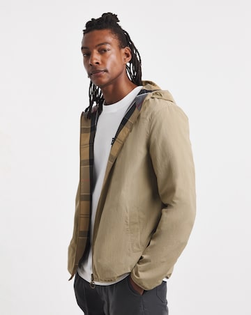 Barbour Reversible Kemble Showerproof Jacket - Stone