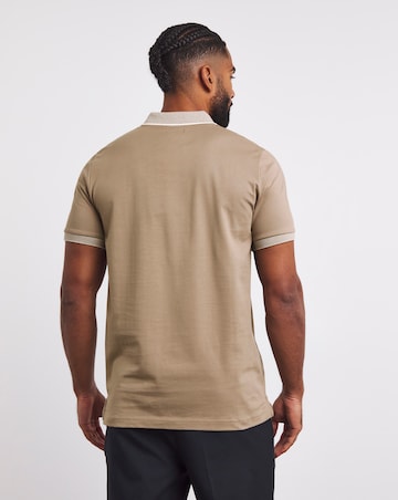 Folio Smart Supima Polo Long Length-Stone