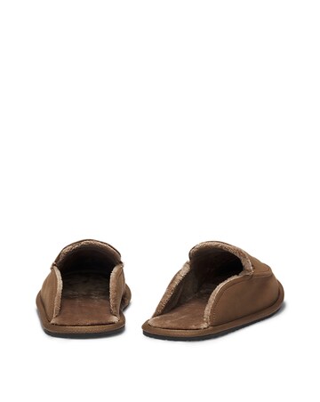 BOSS Lined Muled Slipper - Dark Brown