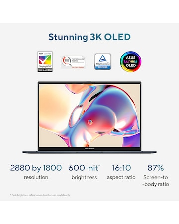 ASUS Vivobook 16 Laptop - 16in AMD Ryzen 7 16GB 1TB FHD - Silver