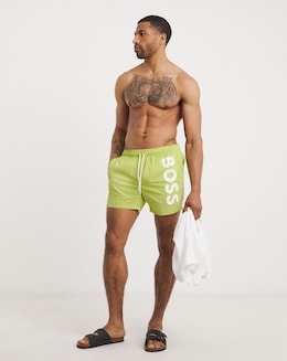 BOSS Octopus Large Logo Swim Short - Lime