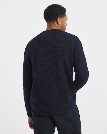 Barbour Casey Cable Crew Neck Sweater - Navy