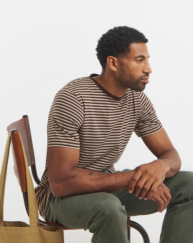 Bretton Fine Stripe T-Shirt Long