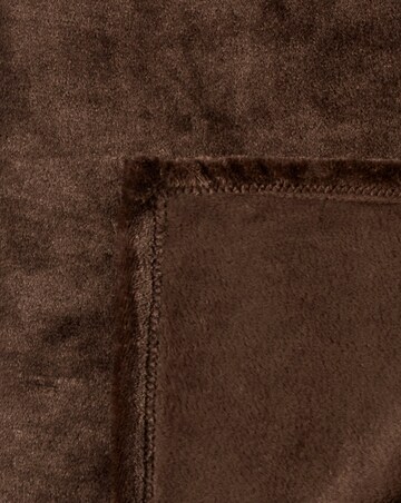 Plush Fleece Throw - Chocolate