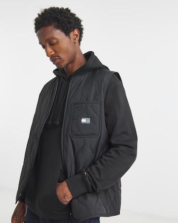 Tommy Jeans Quilted Gilet - Black