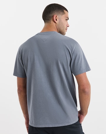 Tommy Jeans Short Sleeve Varsity T-Shirt - Washed Blue