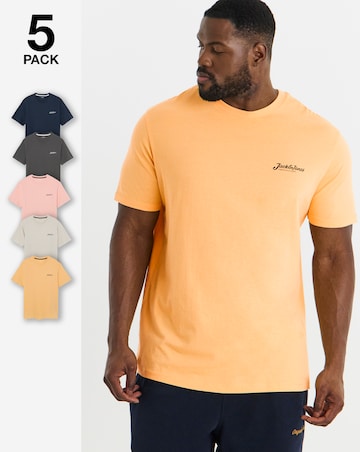 Jack & Jones Beau 5 pack T-Shirt