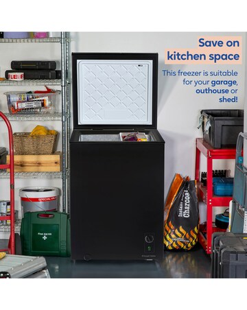 Russell Hobbs RH142CF0E1B Chest Freezer - Black - E Rated Install