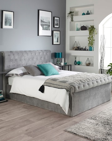 Aspire Chesterfield Side Lift Ottoman Bed