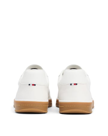 Tommy Hilfiger Lo Lux Leather Trainer - Ecru