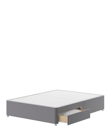 Silentnight Fabric 2 Drawer Divan Base Only